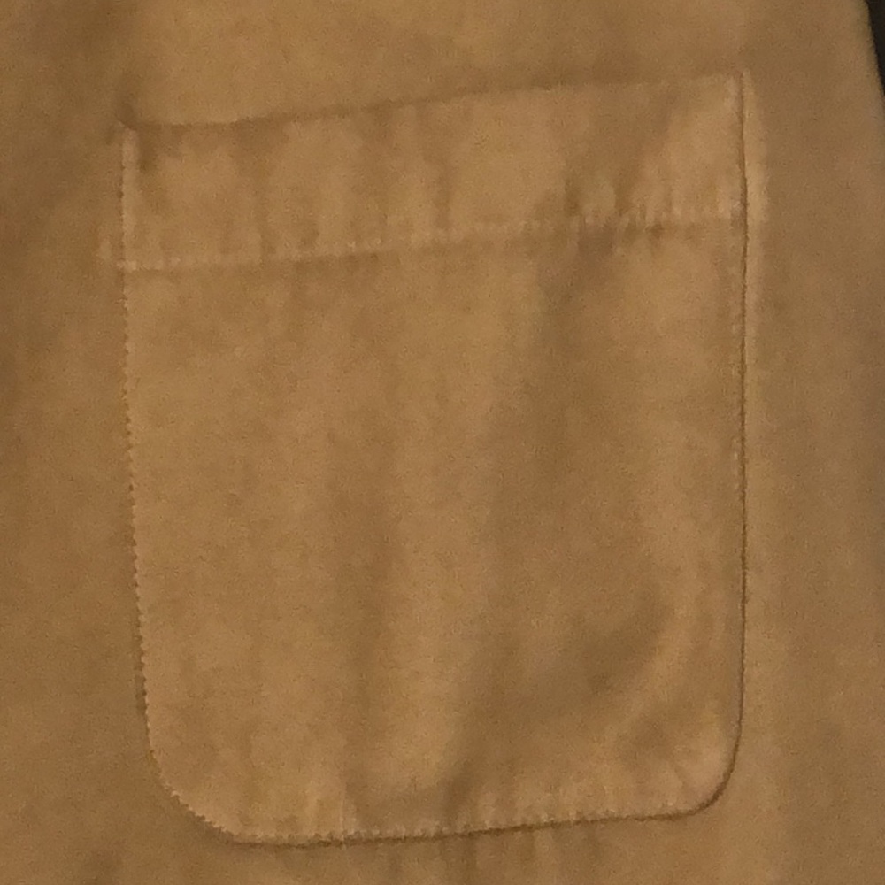 Lane Bryant Venezia tan suede shirt, size 14/16. - Picture 4 of 7